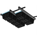 330 Lbs Ceiling Mount Garage Storage Rack, Height Adjustable Steel Overhead Shelf – Heavy Duty Storage System for Garage, Basement, Warehouse, Shed